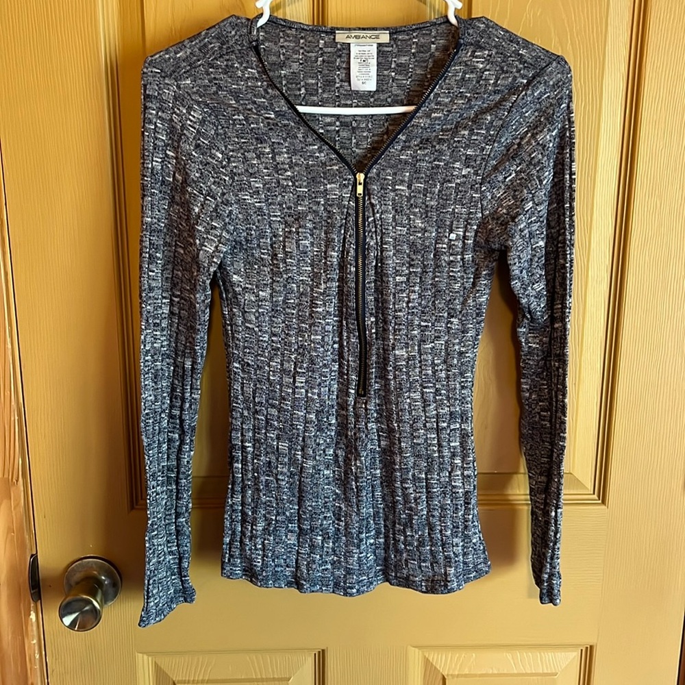 Zip Up Long Sleeve Shirt